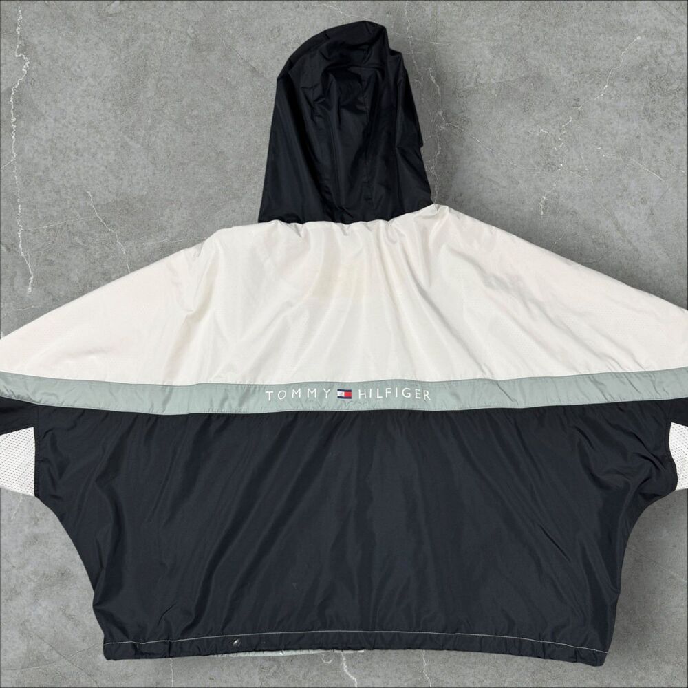 Vintage Y2K Raiders x Tommy Hilfiger Womens Lightweight Cropped Boxy Windbreaker - Picture 2 of 10